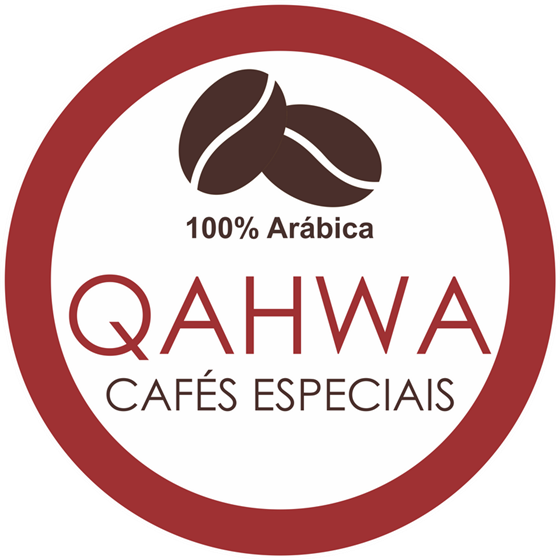 Logotipo Qahwa Cafés Especiais versão clara